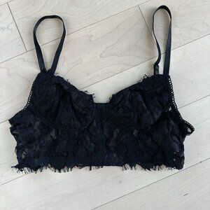 Black Sheer Lace Bralette